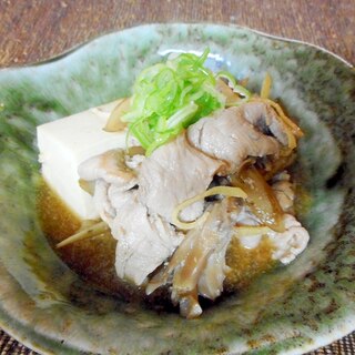 舞茸でやわらか肉豆腐